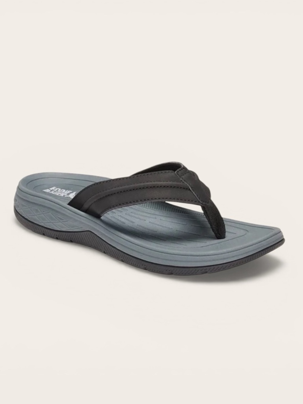 Mens Break Point 2 Flip Flops Black Sandals Comfortable Walking Summer Sz 10 NWT